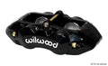 Wilwood D8-4 Front Caliper 120-10525-BK - Black, 1.88in Pistons, 1.25in Disc, Forged Billet Aluminum