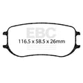 EBC SR-11 DP8082.26SR11 Sintered Rear Race Brake Pads - Porsche 991 GT3 Cup MR PFC