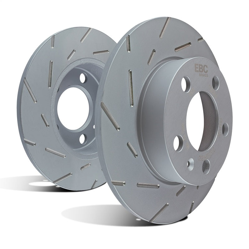 EBC USR Ultimax Slotted Rear Brake Rotor Set USR639 - 1991-1996 Ford Escort 1.8