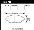 Hawk DTC-30 Front Brake Pads - 2016 Audi S3