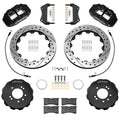 Wilwood Superlite 6R Front Big Brake Kit 12.88in Drilled and Slotted Rotors Flexlines Black - 1999-2002 Nissan Skyline