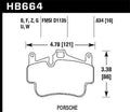 Hawk ER-1 Endurance Racing Brake Pads, Iron/Metal Rotor Compatible - HB664D.634