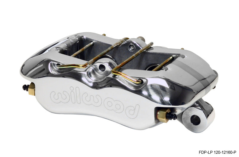 Wilwood 120-12160-P Forged Dynapro Low-Profile Lug Mount Caliper 5.25in Mount 1.12in Pistons .81in Rotor - Polished