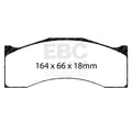 EBC DP8087.30SR21 SR-21 Sintered Race Brake Pads - Alcon CAR12, AP Racing CP6766 D50, Brembo XA3.40