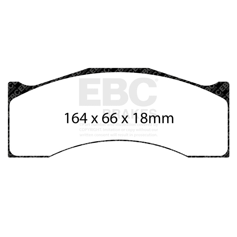 EBC DP8087.30SR21 SR-21 Sintered Race Brake Pads - Alcon CAR12, AP Racing CP6766 D50, Brembo XA3.40