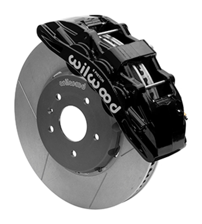 Wilwood SX6R Front Big Brake Kit 14in SRP Slotted and Drilled Rotors Black - 2014-2019 Chevrolet Corvette