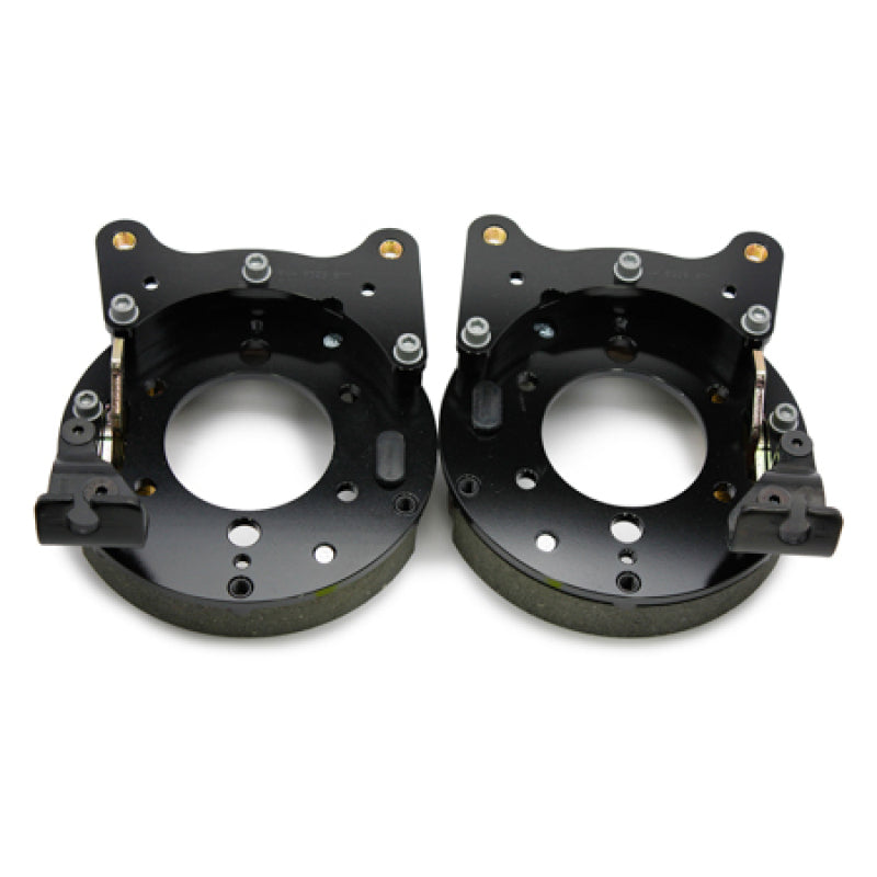 Wilwood Disc/Drum Parking Brake Bracket Kit 249-9226/27 - 2005 Mustang 8.8 Axle, 2.66in Offset, 12.19in Rotor, Pair