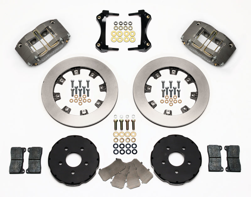 Wilwood 140-8740 DynaPro Radial Front Big Brake Kit - 4-Piston Forged Calipers, 11.75in Race Rotors - Mini Cooper with 15in Wheels