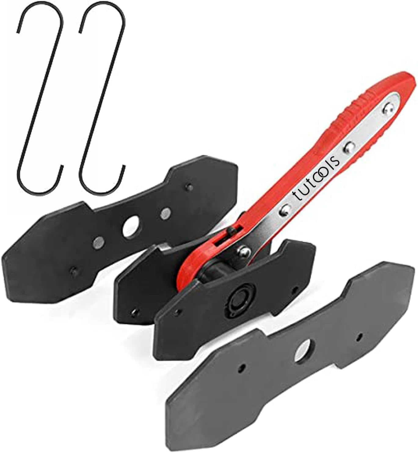 Brake Caliper Piston Press Ratchet Tool with 2 Steel Plates