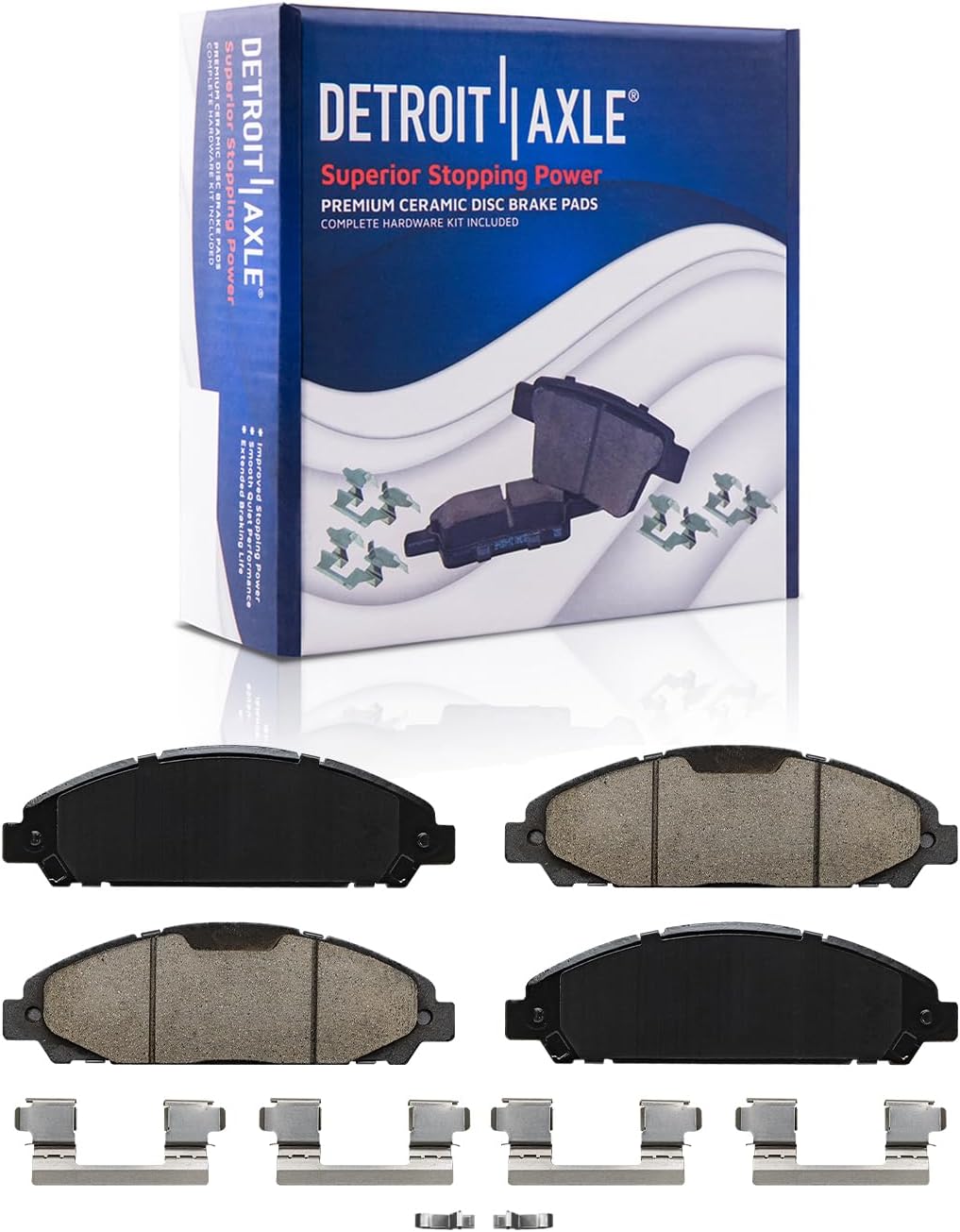2015-2023 Ford Mustang Front Ceramic Brake Pads - Detroit Axle