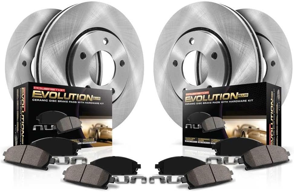 2015-2020 Chevrolet Colorado GMC Canyon Front and Rear Z23 Drilled Slotted Brake Kit - Power Stop