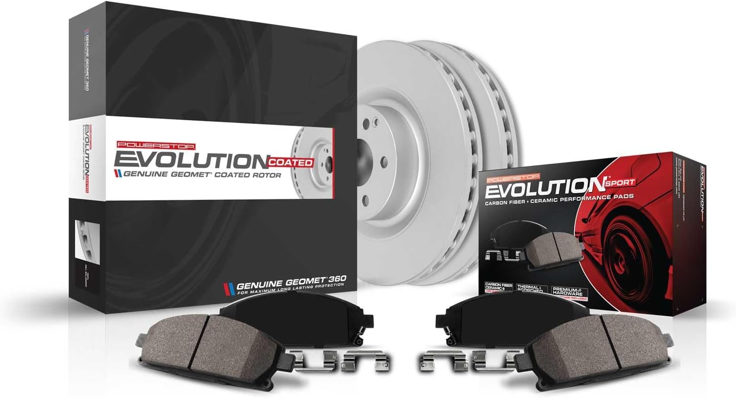 2022-2024 Tundra 2023-2024 Sequoia 4-Corner Brake Kit Coated Rotors Ceramic Pads - Power Stop CPK8932-23