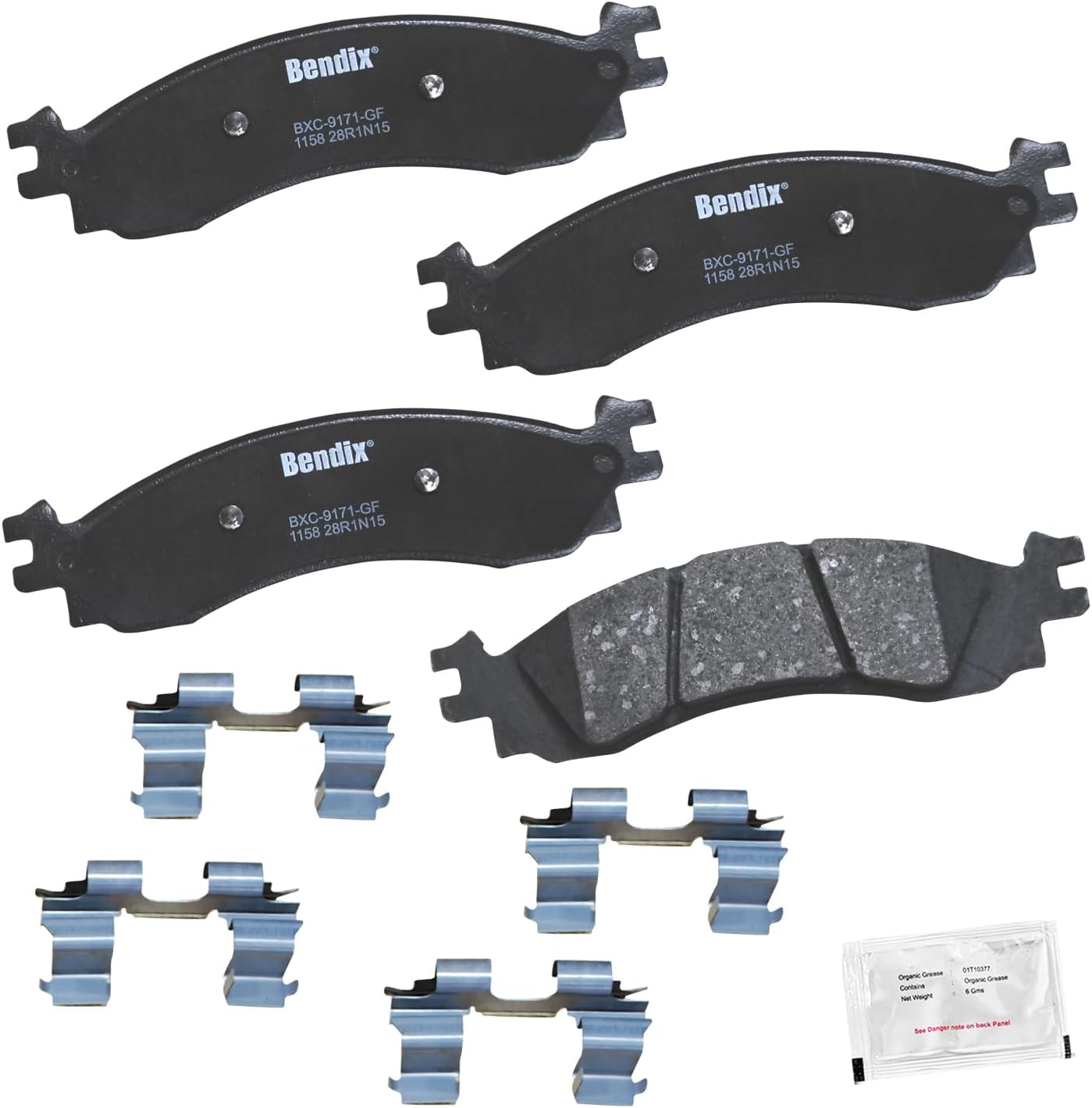 2006-2010 Ford Explorer Mountaineer Front Ceramic Brake Pads - Bendix Priority1