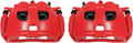 2009-2018 Ram 2500 3500 2012 Ram 1500 Rear Red Powder Coated Brake Caliper Pair - Power Stop S5174 High-Temp