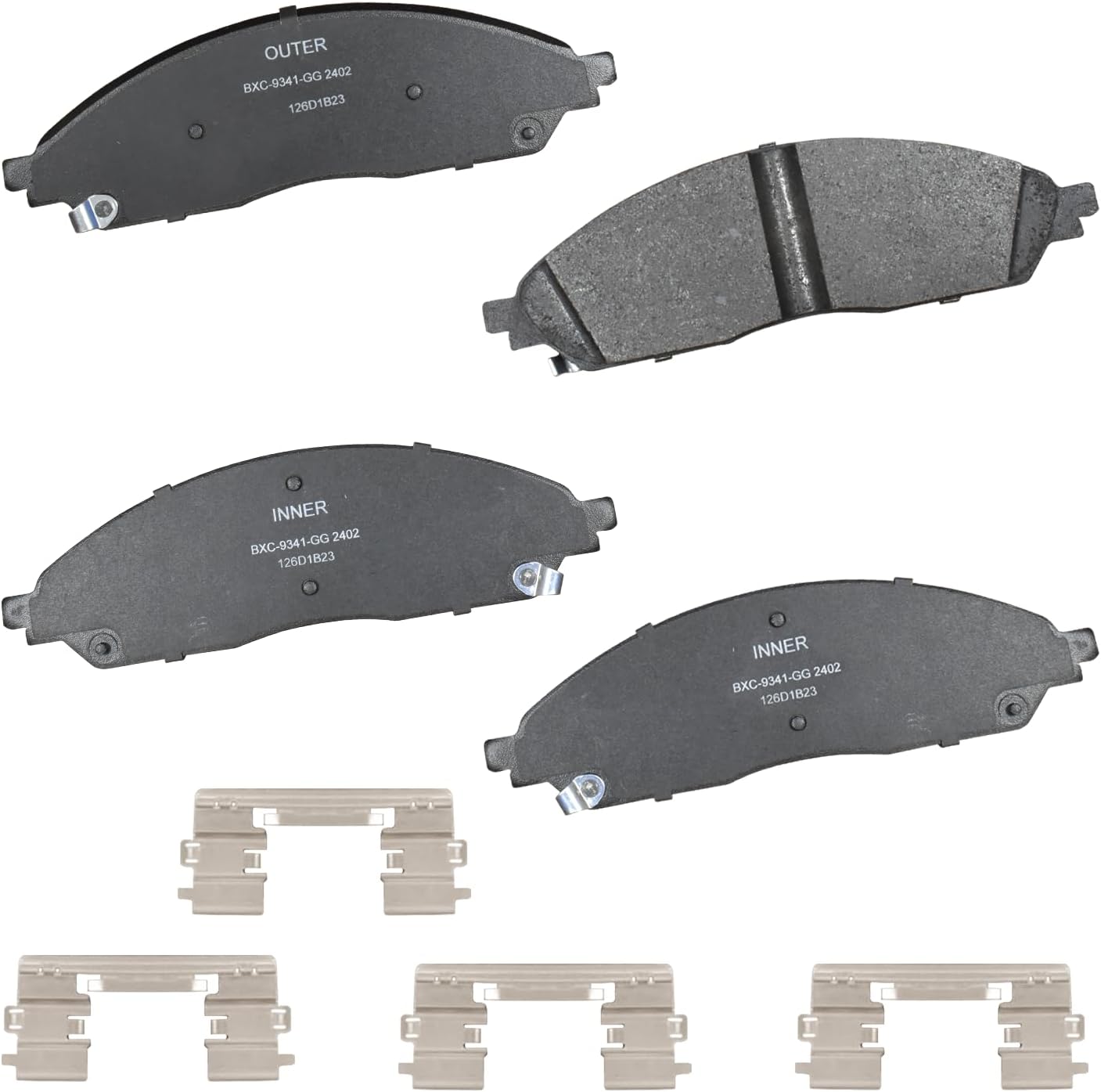 2020-2024 Chrysler Pacifica Front Ceramic Brake Pads - Bendix