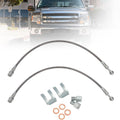 2009-2018 F-150 Front Stainless Steel Braided Brake Lines - Extended for 4 to 4.5 inch Lift Kits