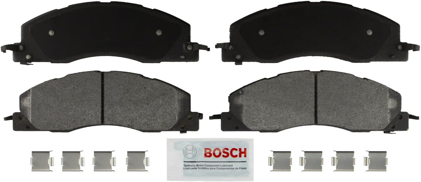 2009-2018 Ram 2500 3500 Front Severe Duty Semi-Metallic Brake Pads Set North America Manufactured - Bosch BSD1399