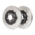 GiroDisc A1-309 Zinc Plated Slotted Front Rotors - 1997-2004 Audi A6 / Allroad C5 with Brembo 18Z 6-Piston