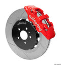 Wilwood AERO6 Front Big Brake Kit 15.00in Slotted Rotors, Red, with Lines - 2008-2012 Audi A4/A5/S5 (140-14588-R)
