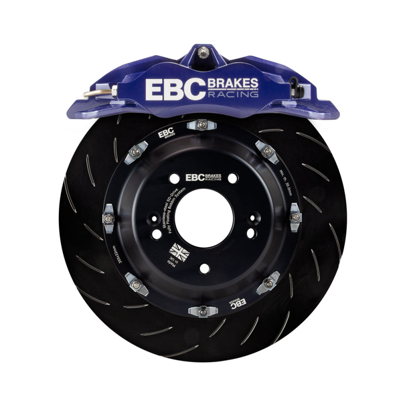 EBC BBK031BLU-1 Racing Apollo-4 Front Big Brake Kit 330mm Floating 2-Piece Rotors Blue Calipers - 2012-2021 Subaru BRZ / Toyota GT86