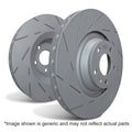 EBC USR Slotted Front Brake Rotors - 1998-1999 Ford F250 6.8L Super Duty 4WD