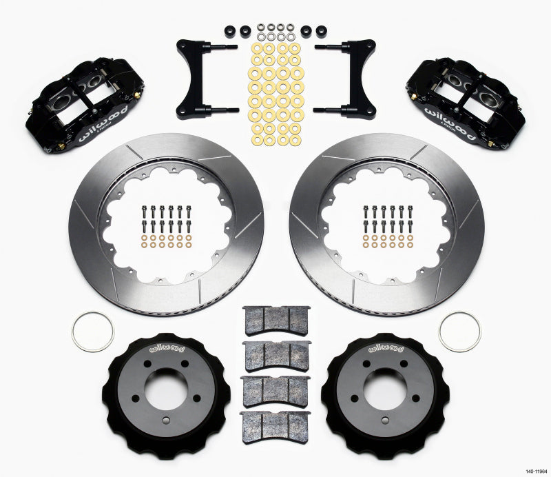 Wilwood 140-11964 Narrow Superlite 6R Front Big Brake Kit 6-Piston 14.00in Vented Rotors - 1993-1996 Mazda RX-7