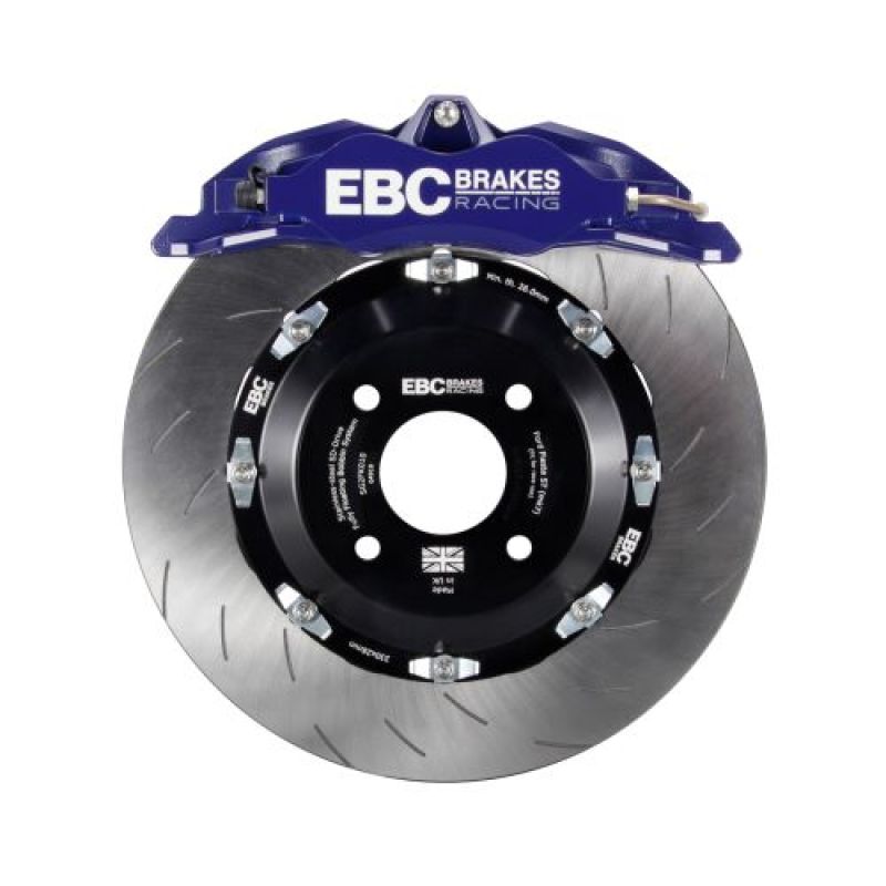 EBC Racing BBK007BLU-2 Blue Apollo-4 Front Big Brake Kit 330mm Rotors - 2012-2017 Ford Fiesta ST (Mk7)