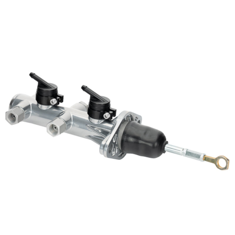 Wilwood 260-15490-P Remote Tandem Master Cylinder 7/8 in Bore - Ford Mustang Manual Brakes, Burnished