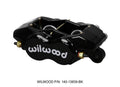 Wilwood Forged Billet Dynalite Brake Caliper 120-13839-BK - Black, 1.38in Pistons, 0.81in Disc