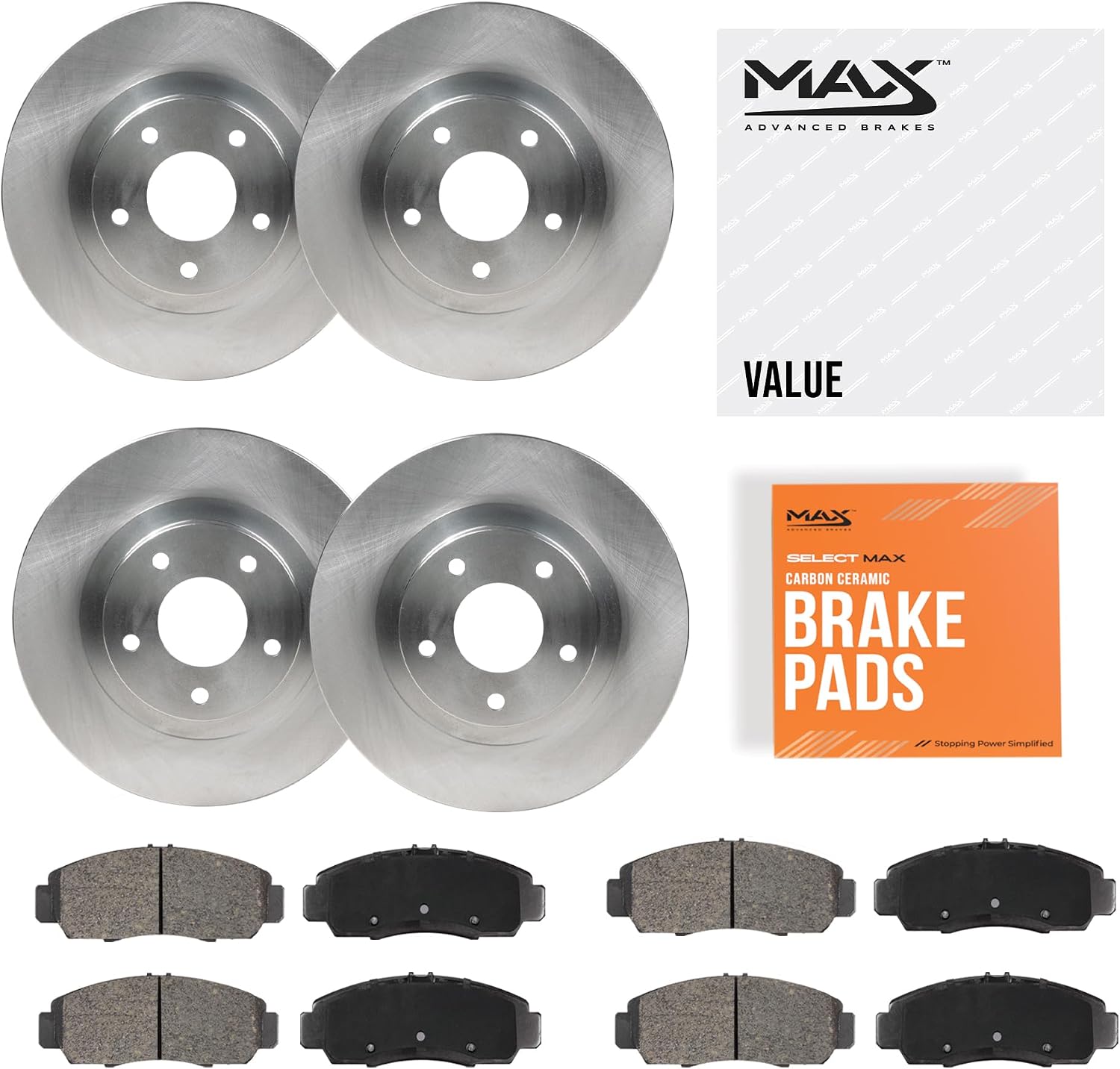 2019-2023 Ford Ranger Front and Rear Brake Kit - Max Advanced Brakes