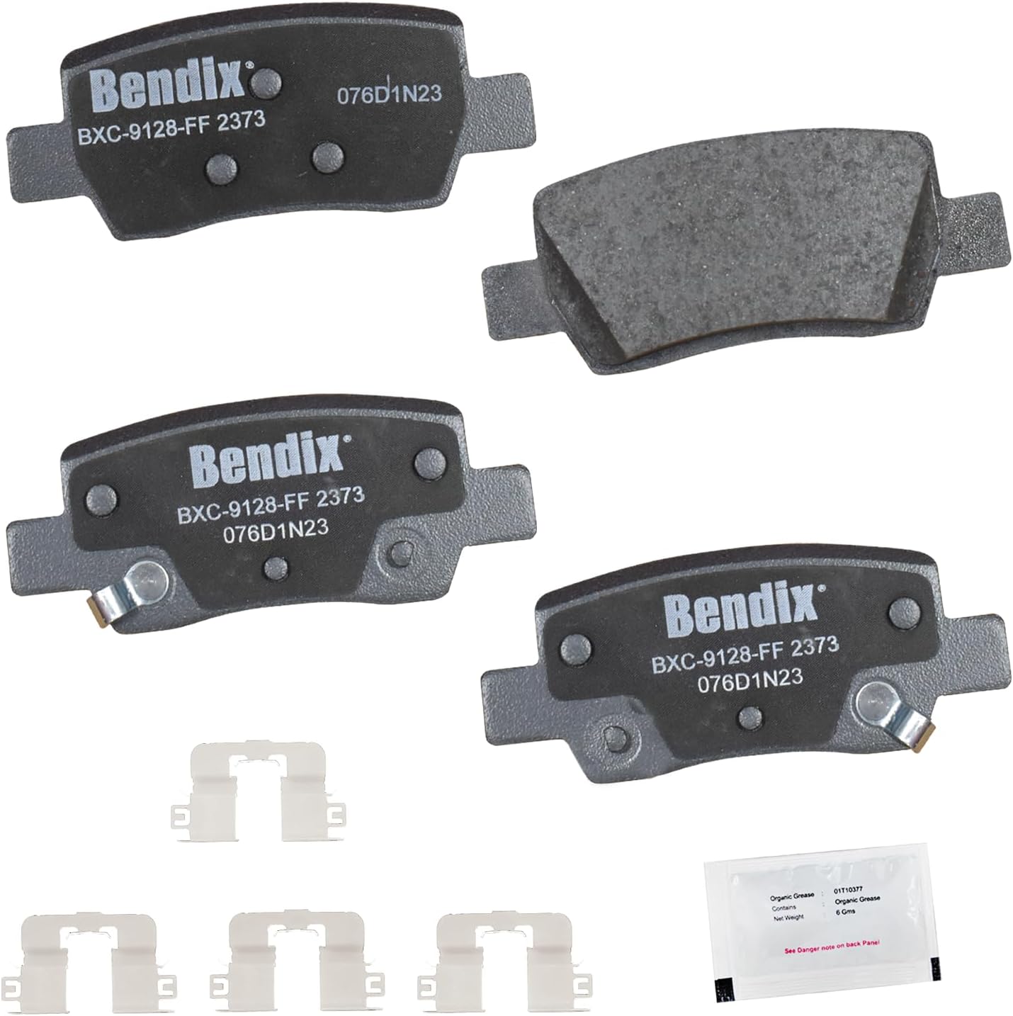 2021-2023 Kia Seltos Rear Ceramic Brake Pads - Bendix