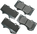 2005-2015 Toyota Tacoma 2003-2009 4Runner 2007-2014 FJ Cruiser Sequoia Tundra Front Ultra-Premium Ceramic Brake Pads - Akebono ACT976