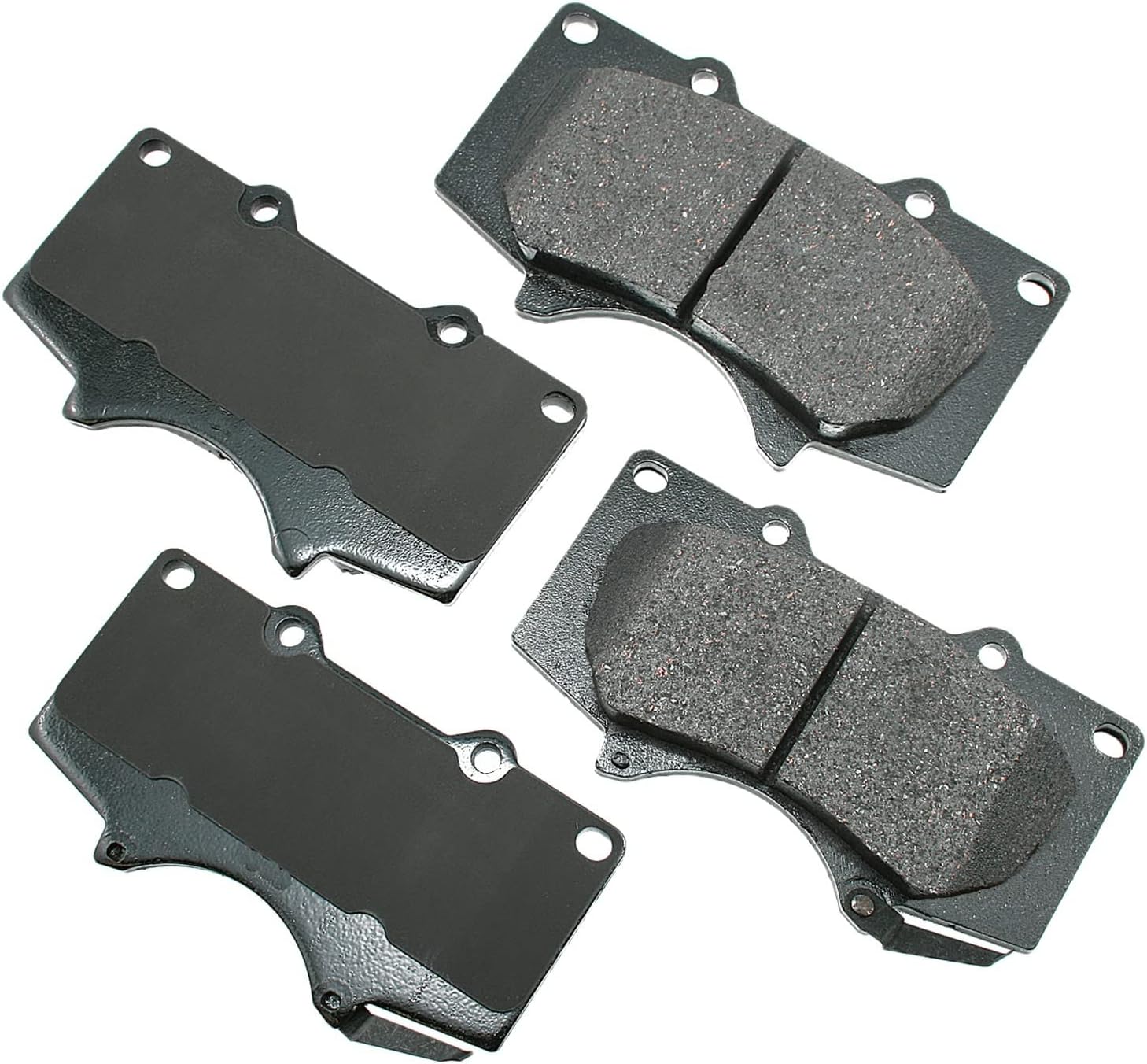 2005-2015 Toyota Tacoma 2003-2009 4Runner 2007-2014 FJ Cruiser Sequoia Tundra Front Ultra-Premium Ceramic Brake Pads - Akebono ACT976