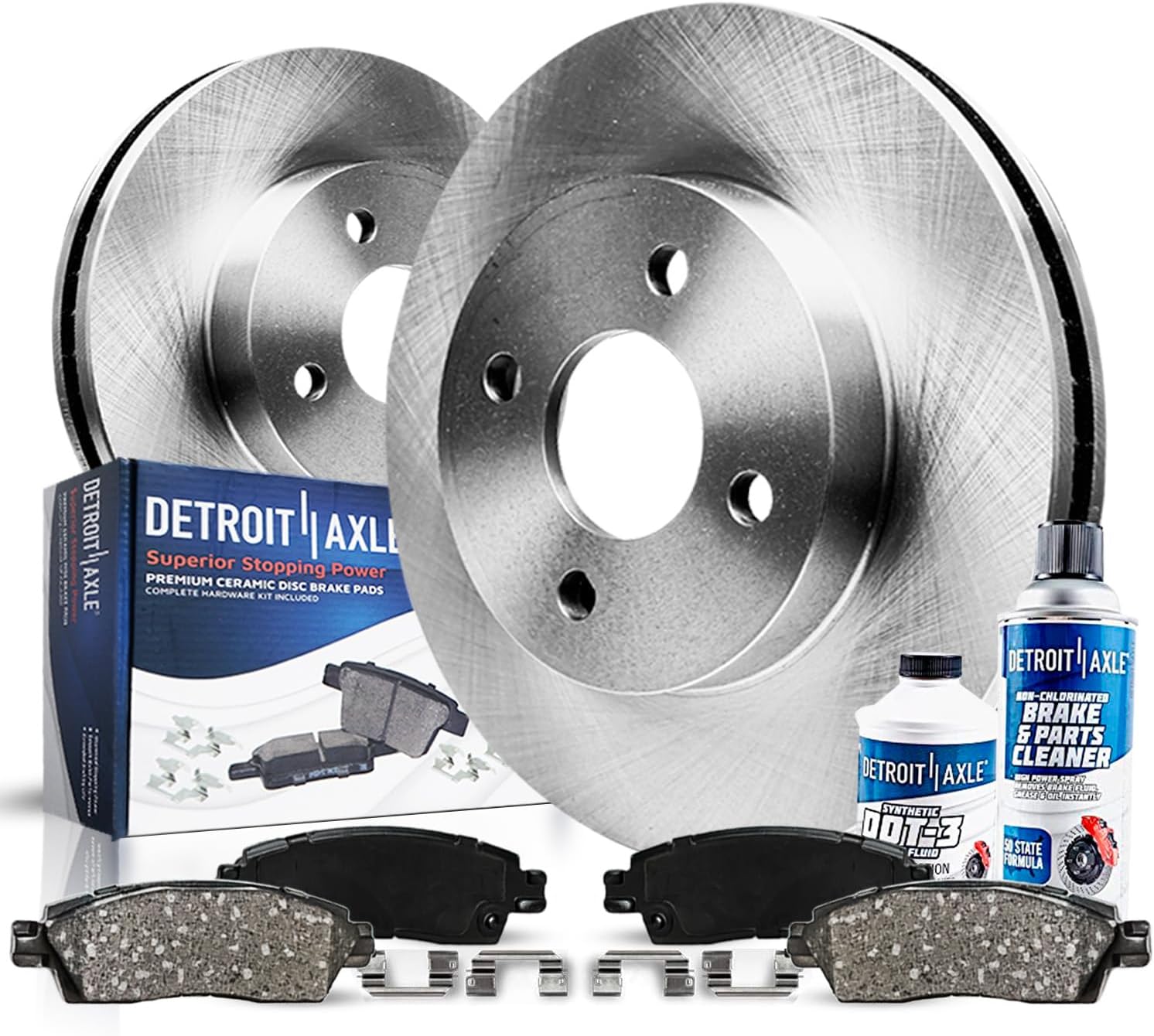 Subaru Outback Legacy Impreza Forester BRZ XV Crosstrek Front Brake Kit Ceramic Pads 11.54 inch - Detroit Axle