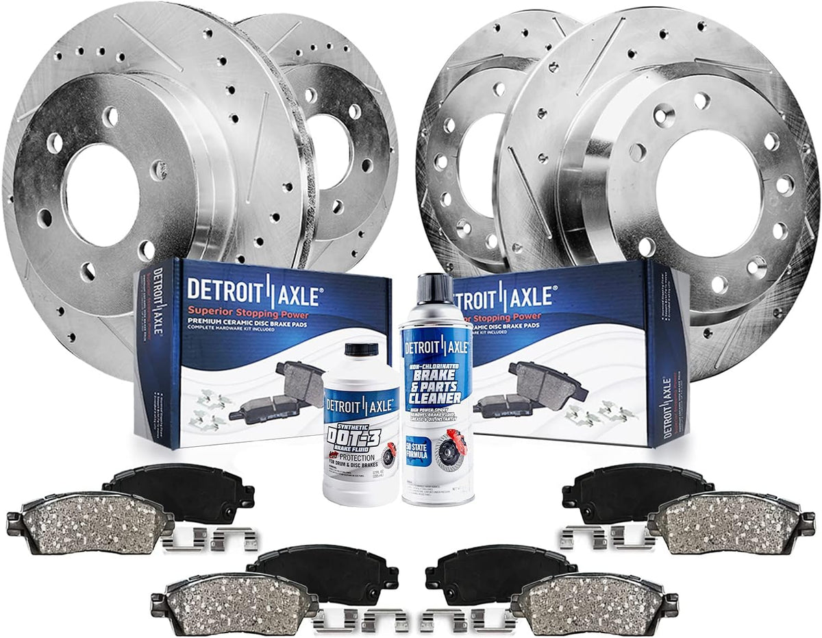 2012-2015 Nissan Armada Front & Rear Brake Kit - Detroit Axle