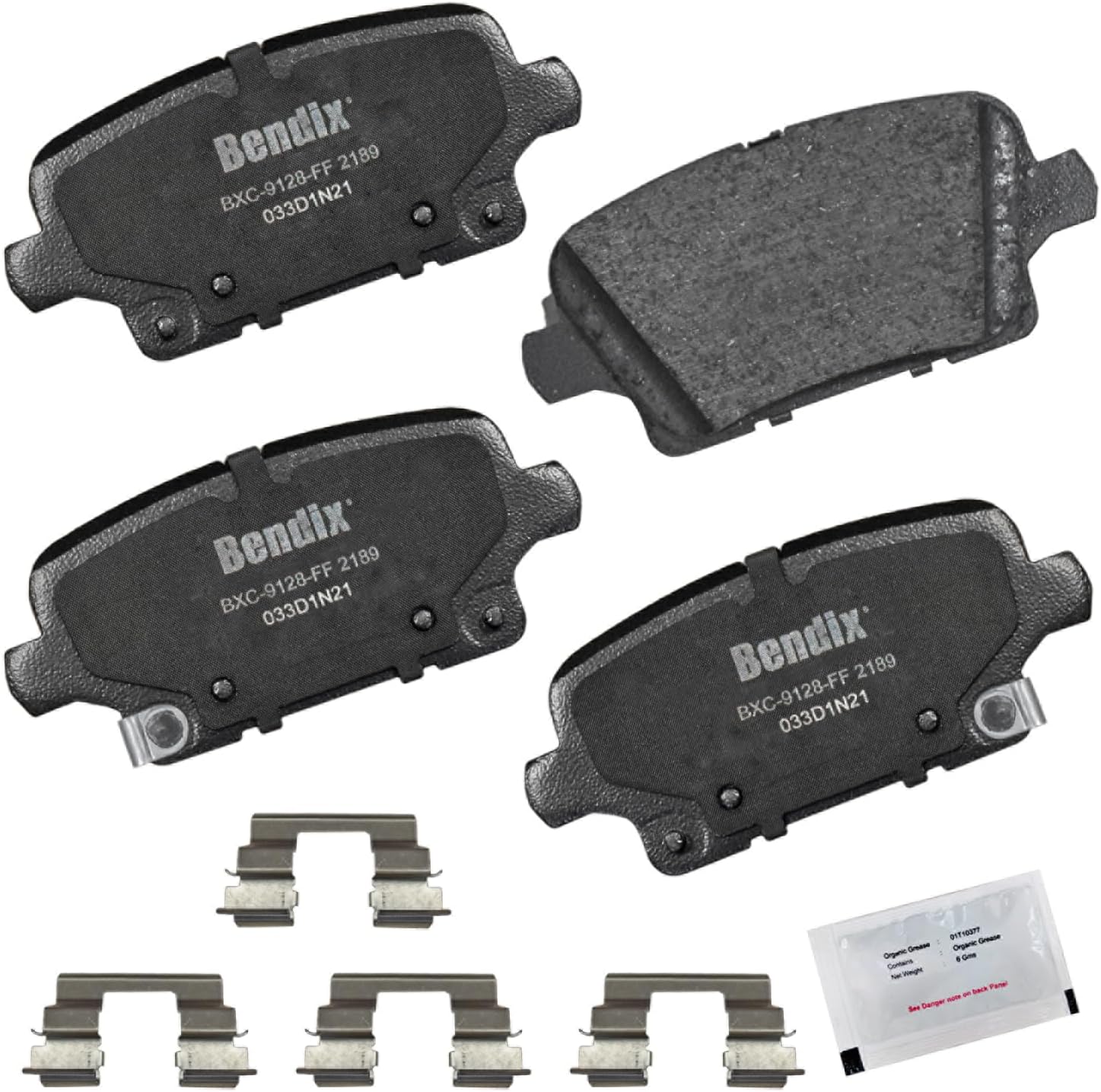 2019-2023 Cadillac XT4 Rear Ceramic Brake Pads - Bendix