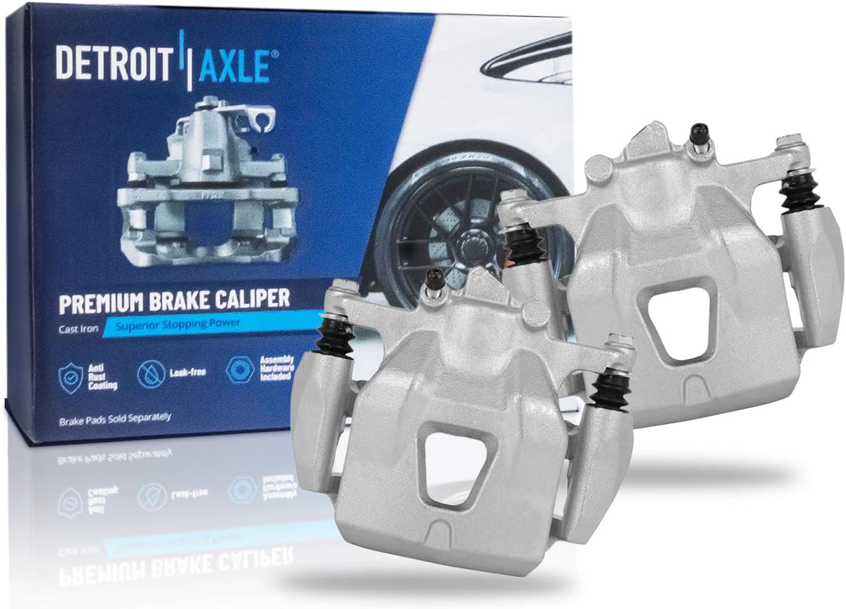 1997-2001 Toyota Camry Front Brake Caliper Pair with Brackets - Detroit Axle
