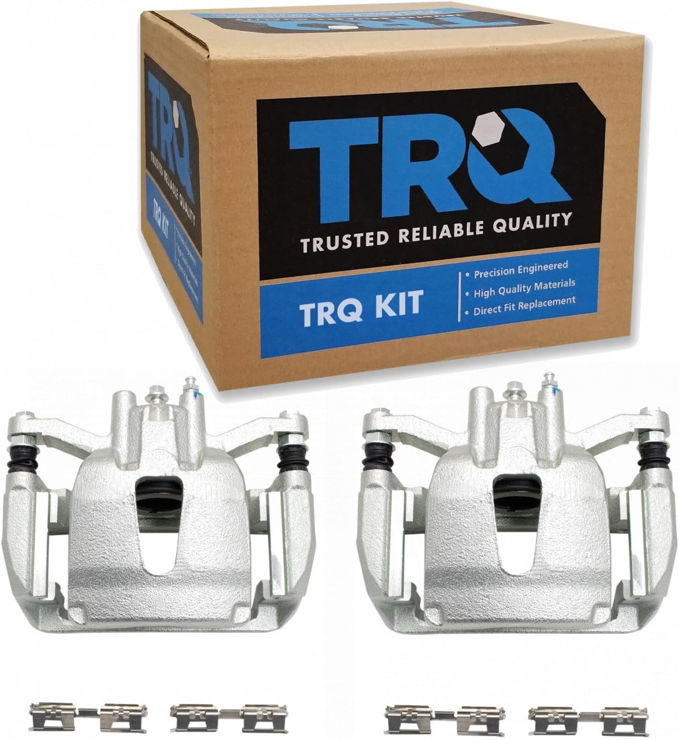 2012-2018 Ford F-150 Rear Brake Caliper Set with Brackets and Hardware - TRQ