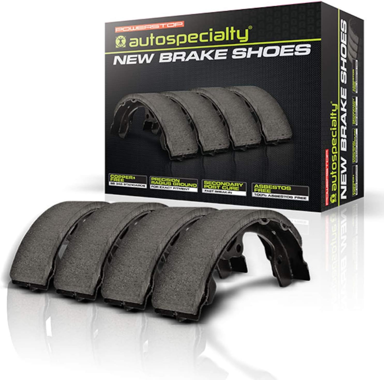 2005-2023 Toyota Tacoma Rear Drum Brake Shoes Autospecialty OE-Replacement - Power Stop B871