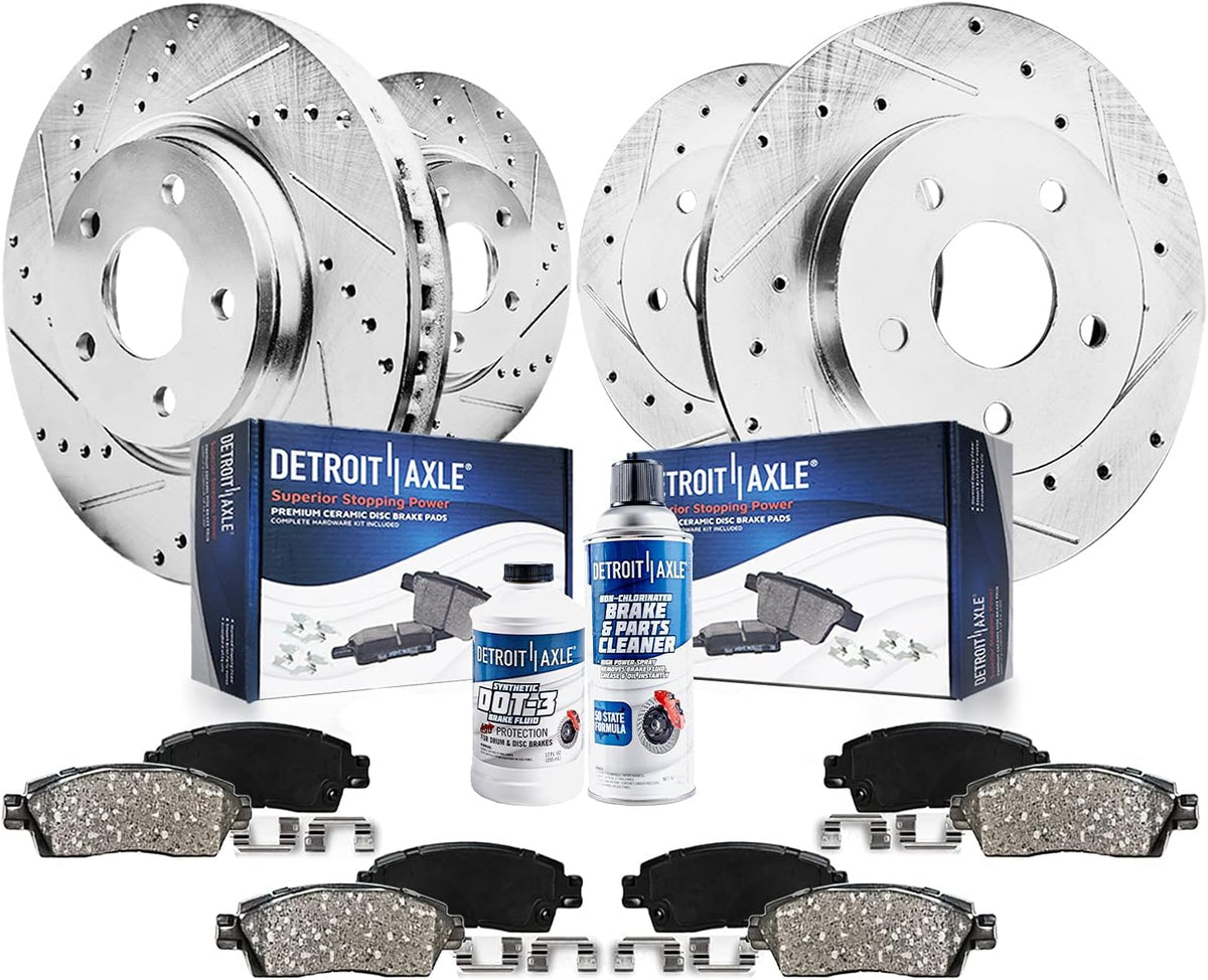 2000-2005 Cadillac DeVille Front & Rear Brake Kit - Detroit Axle