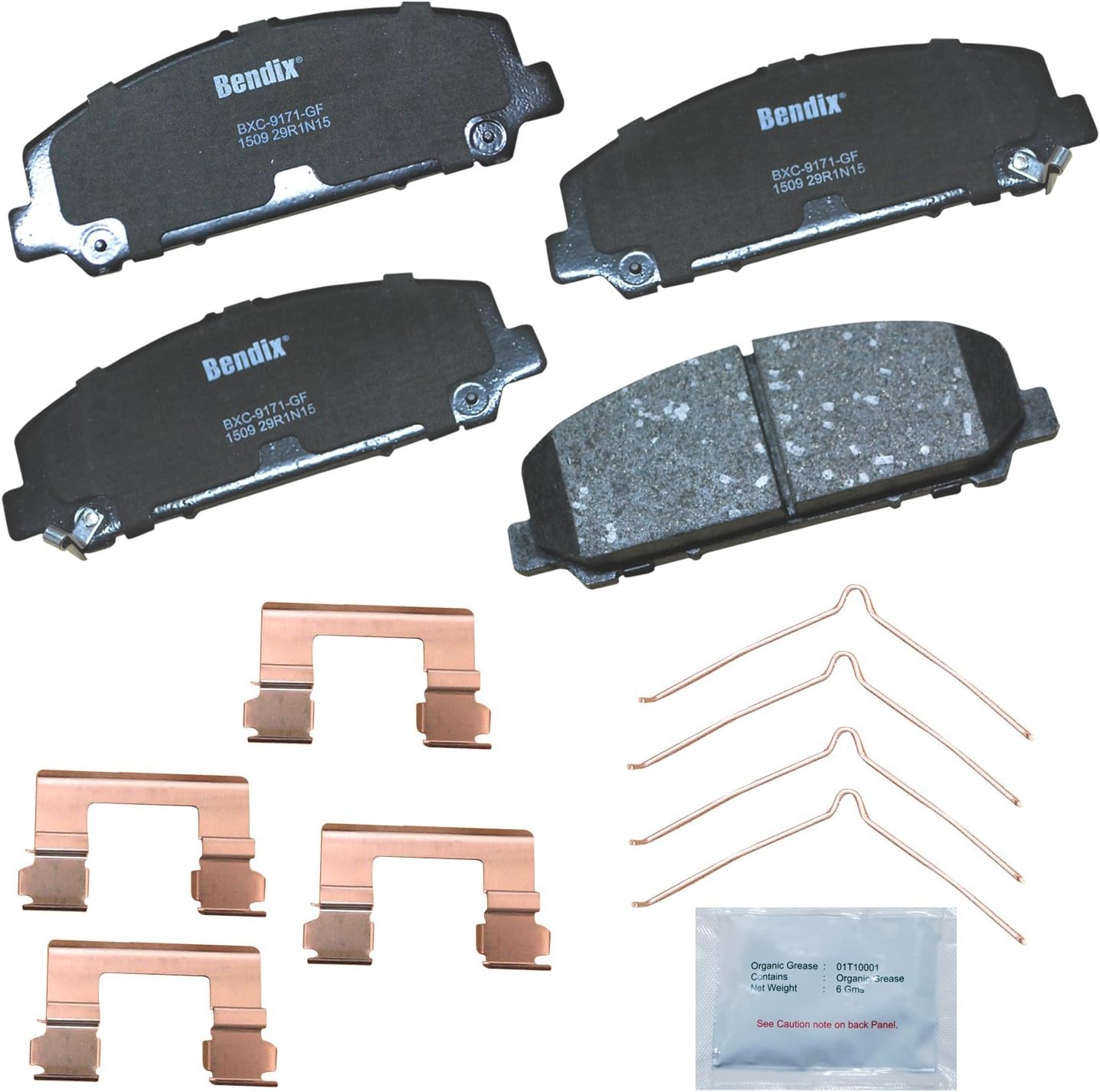 2017-2023 Nissan Titan Front Ceramic Brake Pads - Bendix