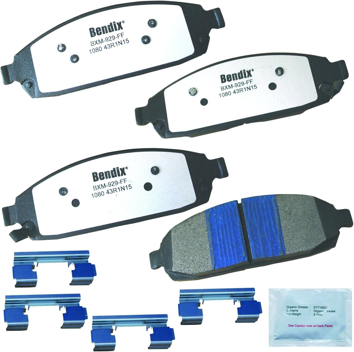 2006-2010 Jeep Commander Front Semi-Metallic Brake Pads - Bendix