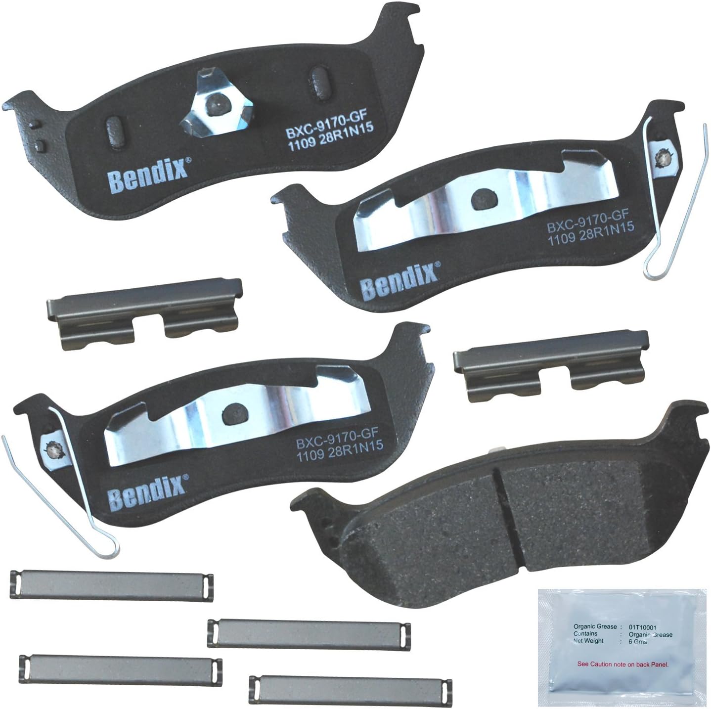2006-2010 Ford Explorer Rear Ceramic Brake Pads - Bendix