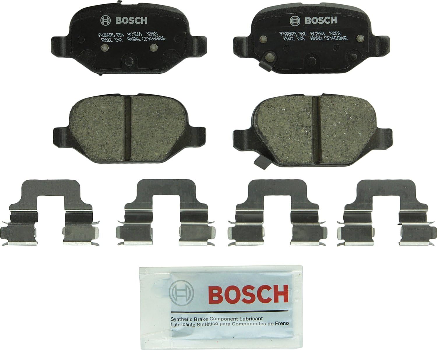 2012-2017 Fiat 500 Rear Ceramic Brake Pads - Bosch