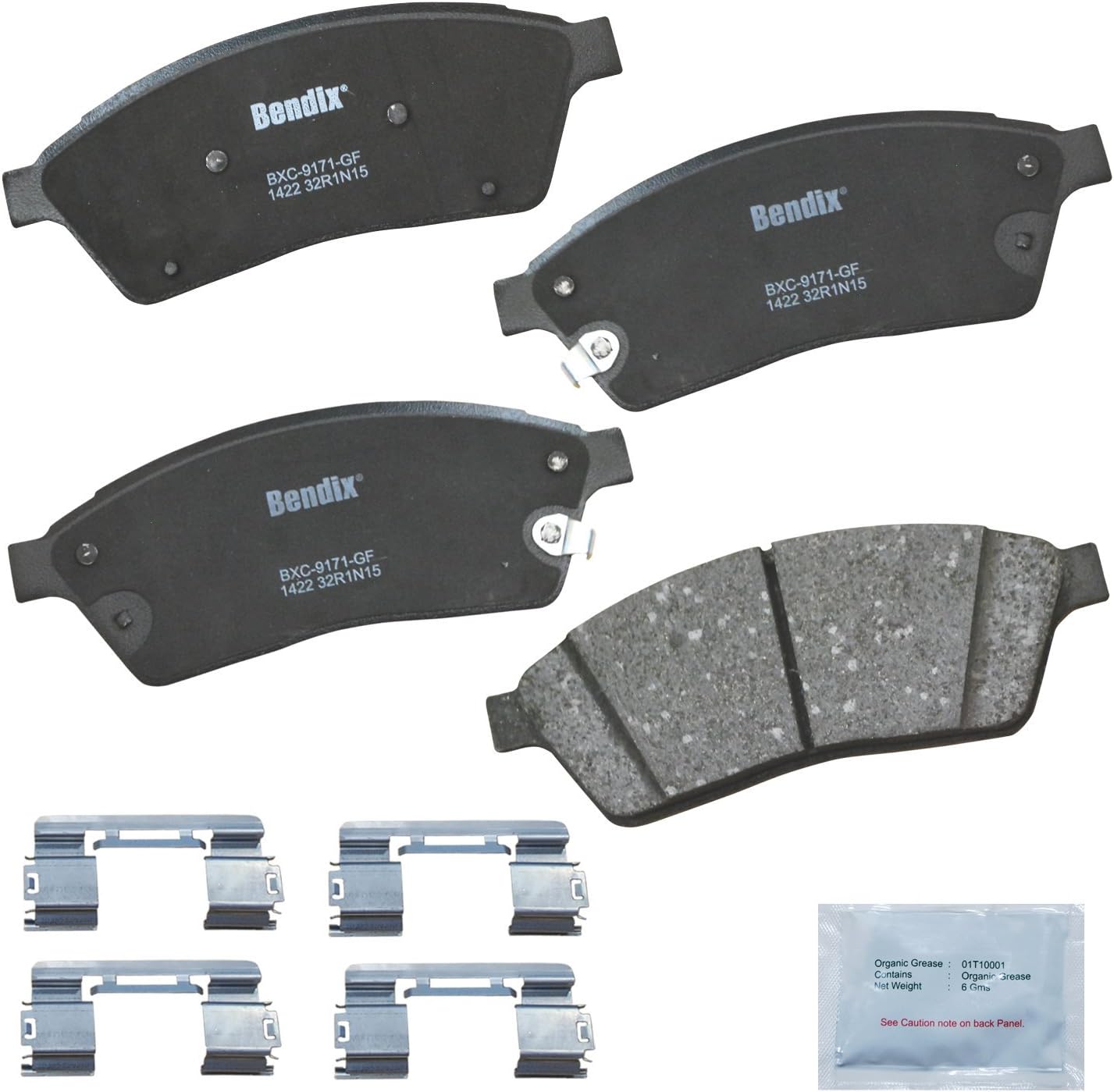 2010-2016 Cadillac SRX Front Ceramic Brake Pads - Bendix