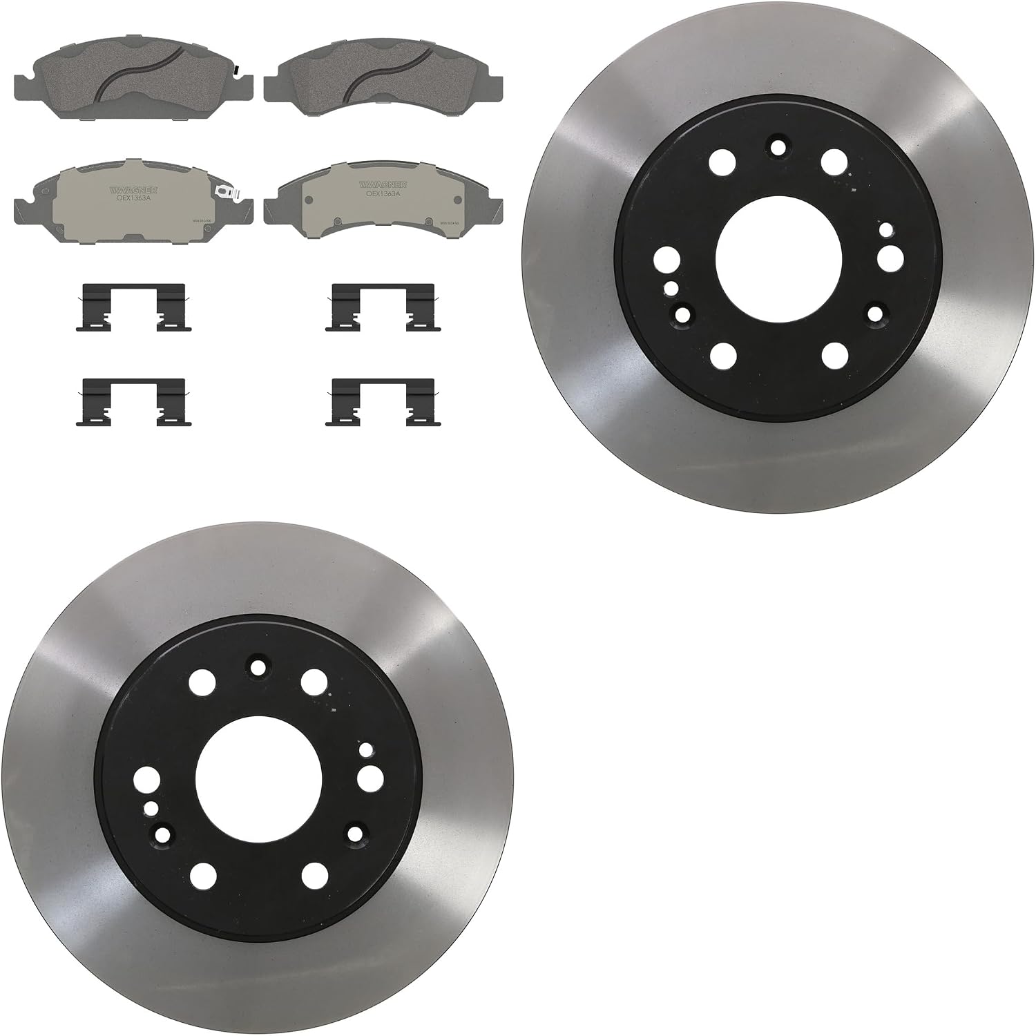 2014-2018 Silverado 1500 Front Brake Pads and Rotors Kit - Wagner OEX
