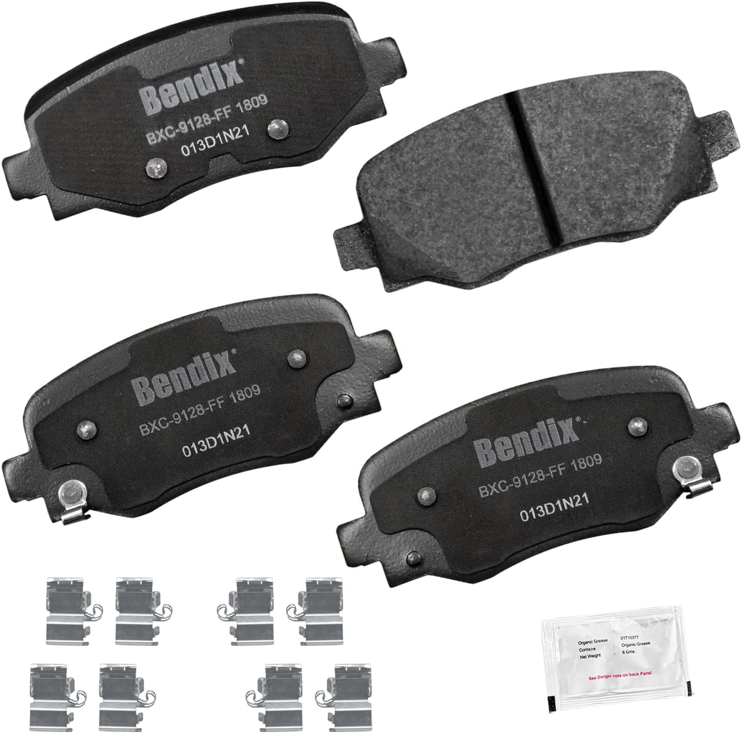 2016-2020 Fiat 500X Rear Ceramic Brake Pads - Bendix