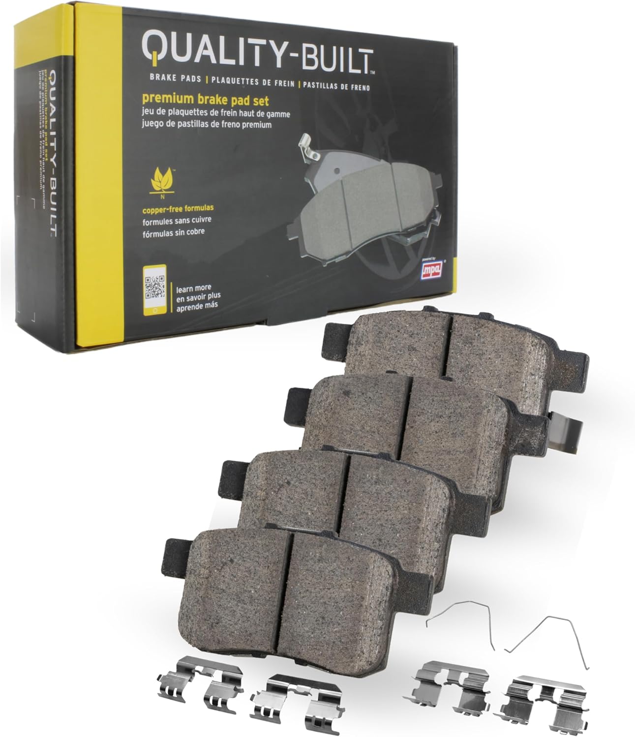 2021-2024 Ford F-150 Bronco Expedition Navigator Front Ceramic Brake Pads - Quality-Built Premium 1001-2382C