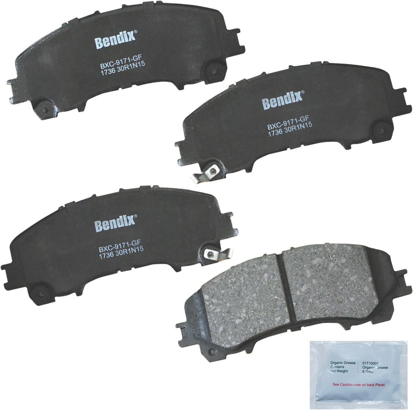 2016-2022 Infiniti Q60 Front Ceramic Brake Pads - Bendix