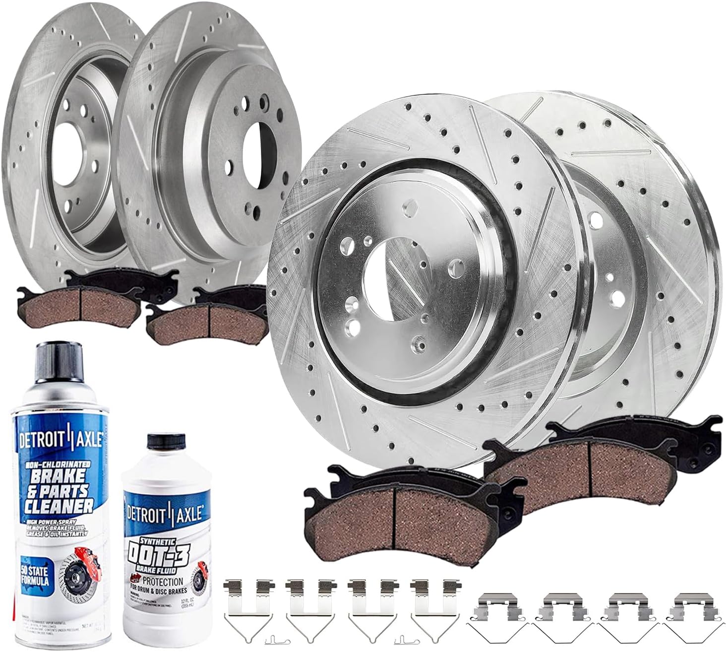 2019-2023 Honda Passport Front and Rear Brake Kit - Detroit Axle